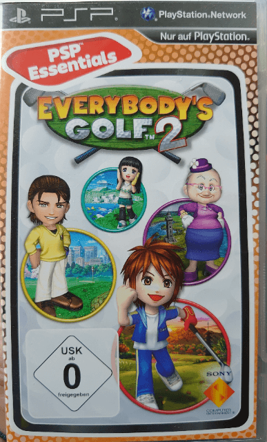 Everybody's Golf Portable 2 box art for PSP
